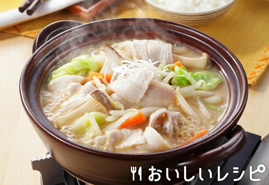 Japanese Soup stock for one-pot dish Nabe - Tonkotsu soysauce soup stock  23g*6pcs - easy-to-open portion type