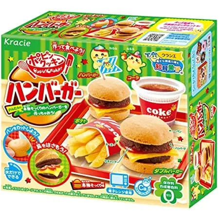 Hamburger with Popin Cookin Japanese DIY candy