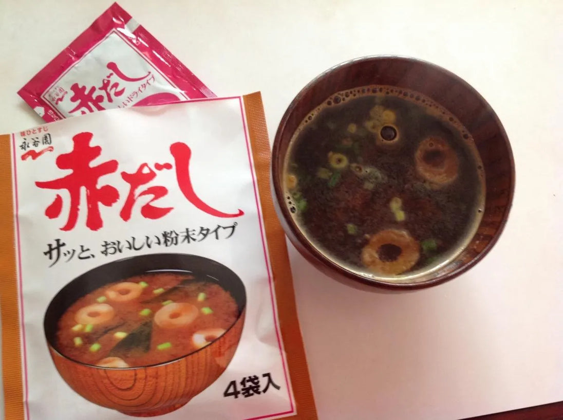 Miso soup with red miso paste