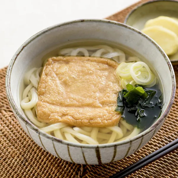 Seasoned deep-fried tofu for kitsune udon