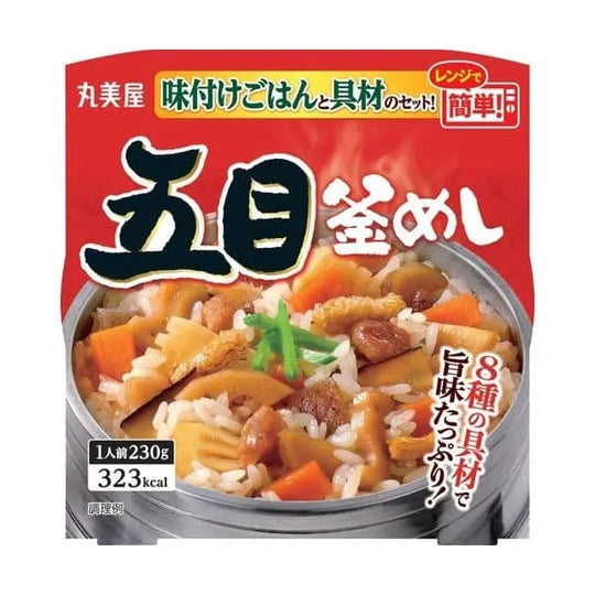 Seasoned rice and ingredients set Gomoku Kamameshi 230g 6-packs