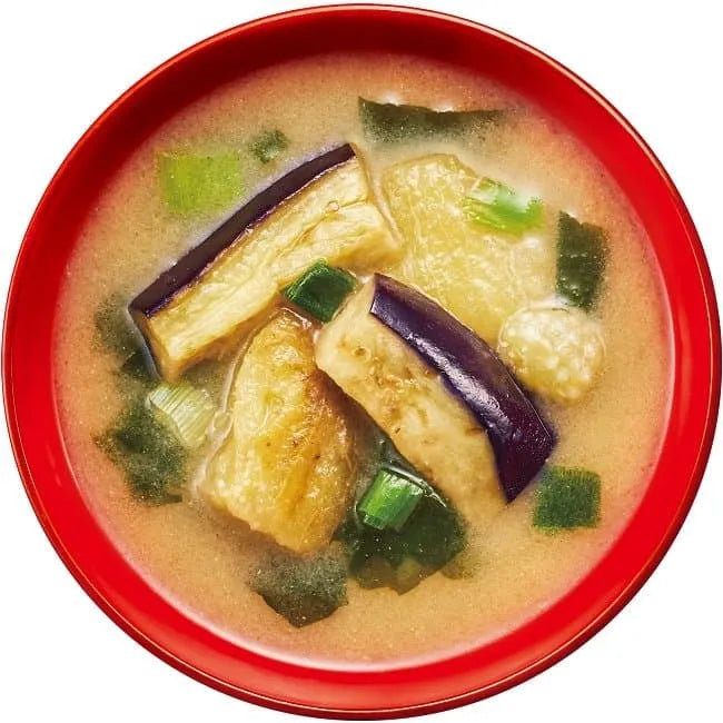 Miso Soup Freeze-Dried - grilled eggplant