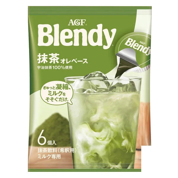 AJI-NO-MOTO AGF Blendy Potion Matcha Ore Base 1 set (6 pieces)