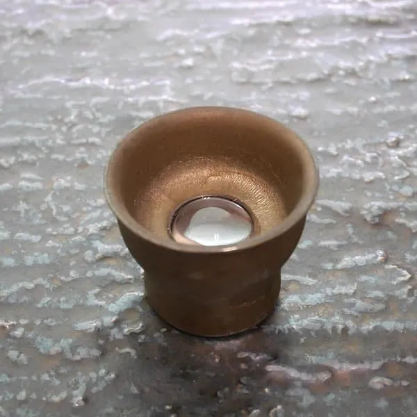 Bronze Sake Cup.Minoyaki, Made in Japan.