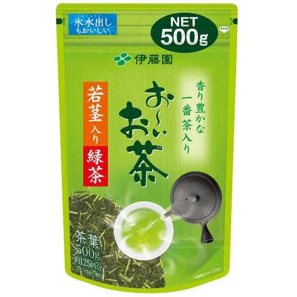 [Can be taken out with water] ITO EN Oi-Ocha green tea with young stalks, 1 bag (500g)