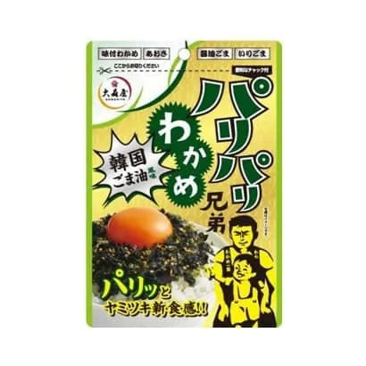 Crispy wakame seaweed brothers Korean sesame oil flavor 30g