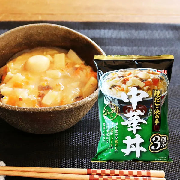 Starchy Sauce Rice Bowl 3 serving(A bowl of rice with a chop‐suey‐like mixture on it) 中華丼