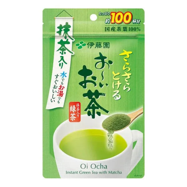 [Can be dispensed with water] ITO EN Oi-Ocha Green Tea Powder with Matcha Green Tea, 1 bag (80g)