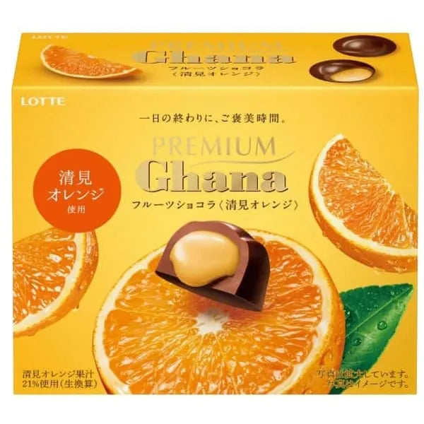 LOTTE Premium Ghana Fruit Chocolat Kiyomi Orange 65g