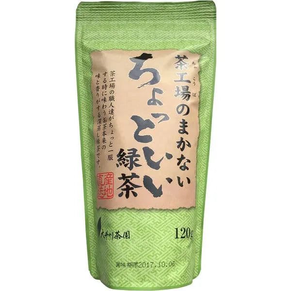 Oigawa tea factory, slightly good green tea, 1 bag (120 g)