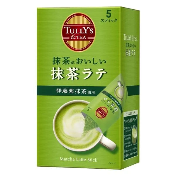 Tully's Stick Matcha Latte 1 box (5 sticks)