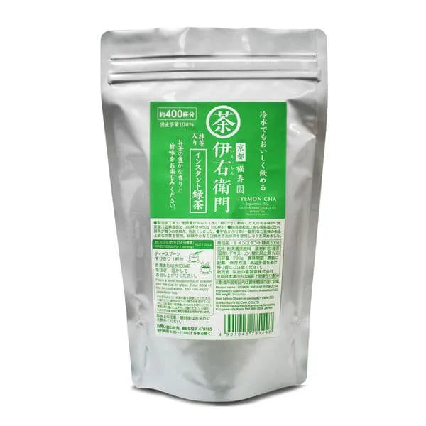 Uji-no-Tsuyu Seicha Iemon Instant Green Tea with Matcha - Large 1 bag (200g)