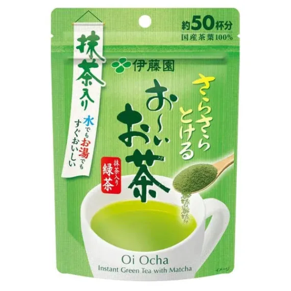[Disponibile con acqua] ITO EN Tè Verde in Polvere con Tè Verde Matcha, 1 bustina (40g)