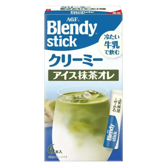 Ajinomoto AGF "Blendy" Stick Creamy Iced Matcha Green Tea 3pcs