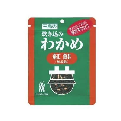 Wakame Wakame cotto con salmone rosso (nessuna colorazione) 17G