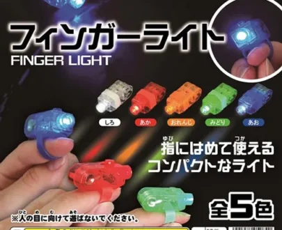 Jouet capsule japonaise gacha Finger Lights _10 pièces de rechange incluses