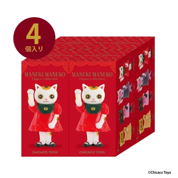 Chicaco Toya Maneki Maneki Maneko雕像系列 - 幸運貓風格的藝術玩具