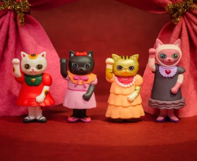 Chicaco Toya Maneki Maneko Figurine Collection-Lucky Cat-geïnspireerd kunstspeelgoed