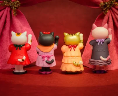 Chicaco Toya Maneki Maneko Figurine Collection-Lucky Cat-geïnspireerd kunstspeelgoed