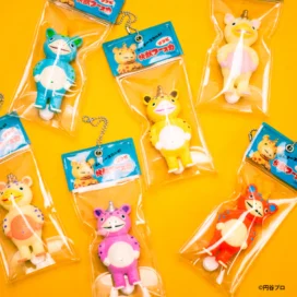 Booska袖珍怪物 - 黑暗中的圓形球鏈鑰匙扣