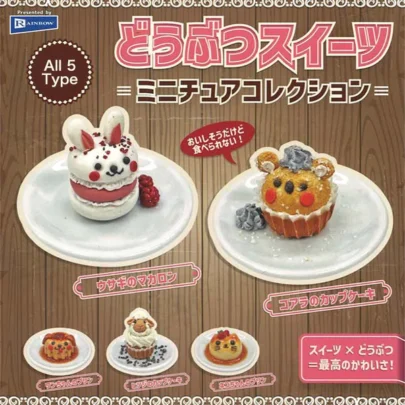 Colección de miniaturas de dulces de animales