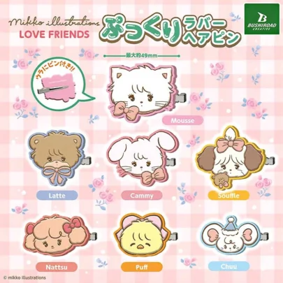Mikko_Illustration_LOVE_FRIENDS_Puffy_Rubber_Hairpin