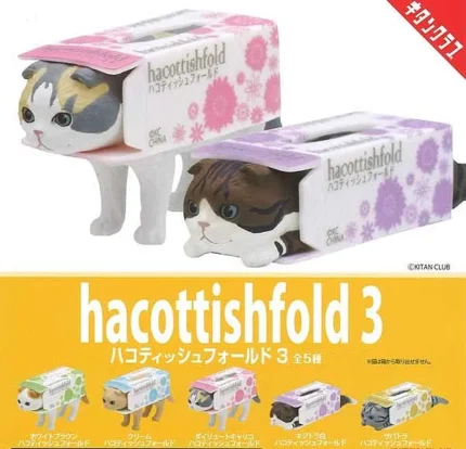 Box Tissue Fold Cats 3 – Faltbares Katzenmaskottchen