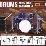 Miniatur-Schlagzeug-Maskottchen 3 – Musikinstrumenten-Serie