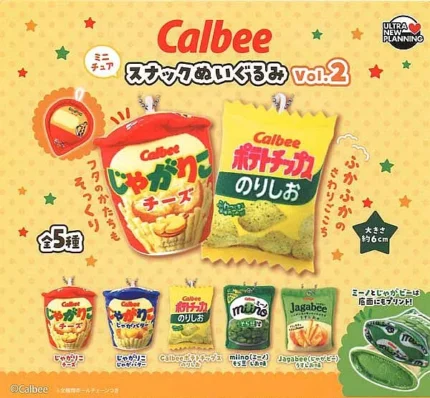Calbee Snack Mini Plush Collection Vol.2 – Japan Blind Box